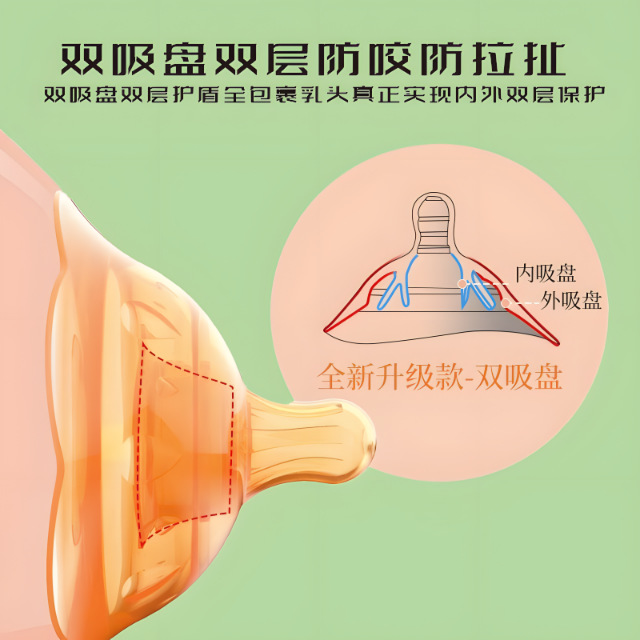 Maternal and Infant Products Silicone Double Layer Breast Cover Liquid Silicone Nipple Protective Cover Silicone Breast Protector Maternal Products