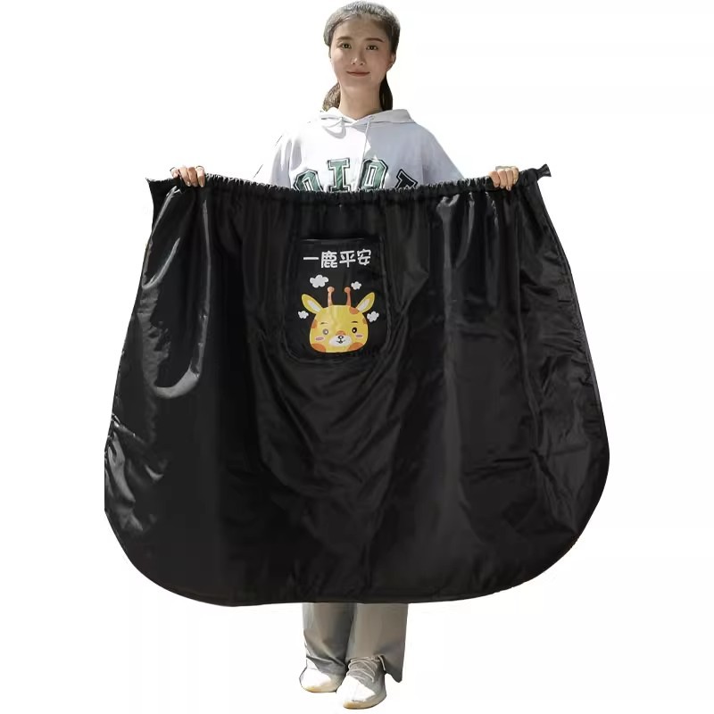 Autumn and winter riding electric car windshield apron men's and women's wind shield cold-proof knee pads front windproof takeaway extra-thick skirt