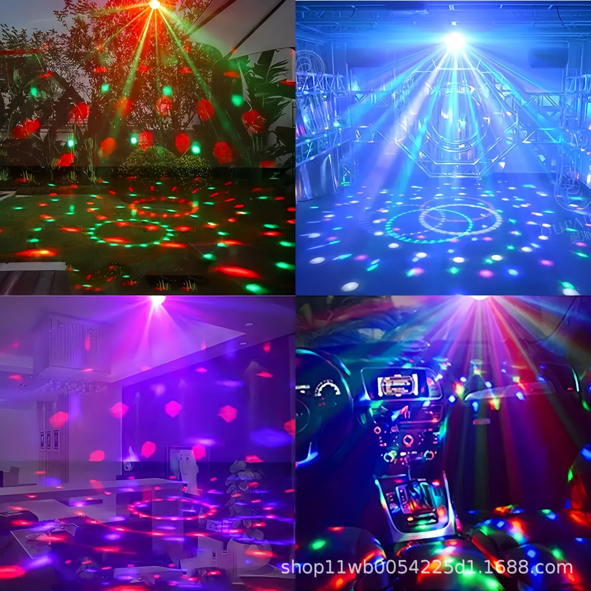 Amazon Special Mu Tk Xiyin Cross-Border Popular Mini Projection Ktv Colorful Atmosphere Rotating Lamp Bedroom Camping Style