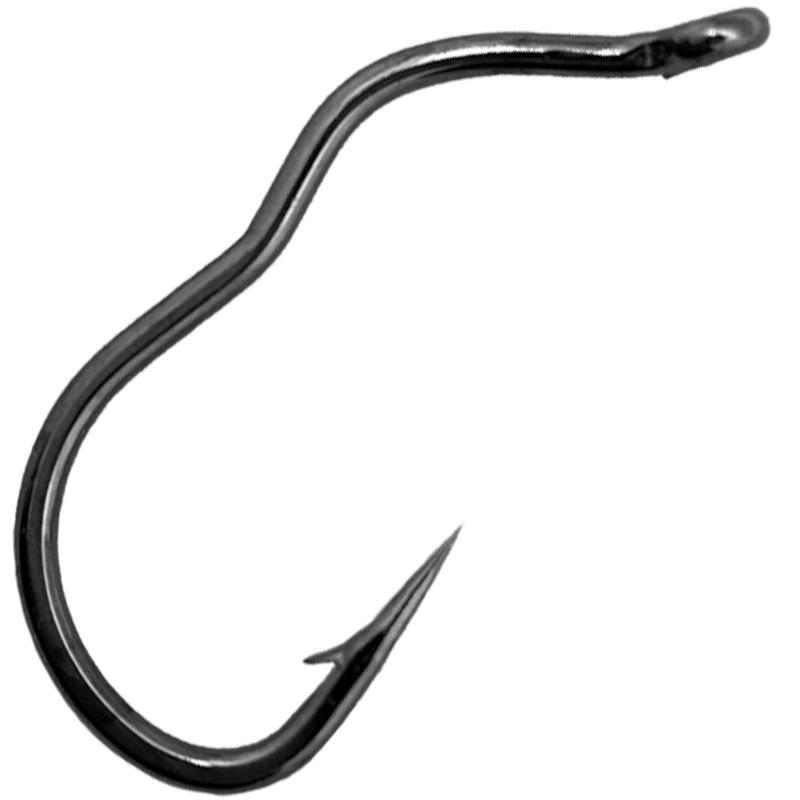 Automatic Flipping Fish Hook Tube with 3-Point Hook, Three-Bend Hook, Carbon Steel Crank with Barb, Anti-Spit Hook for Crucian Carp Wild Fishing