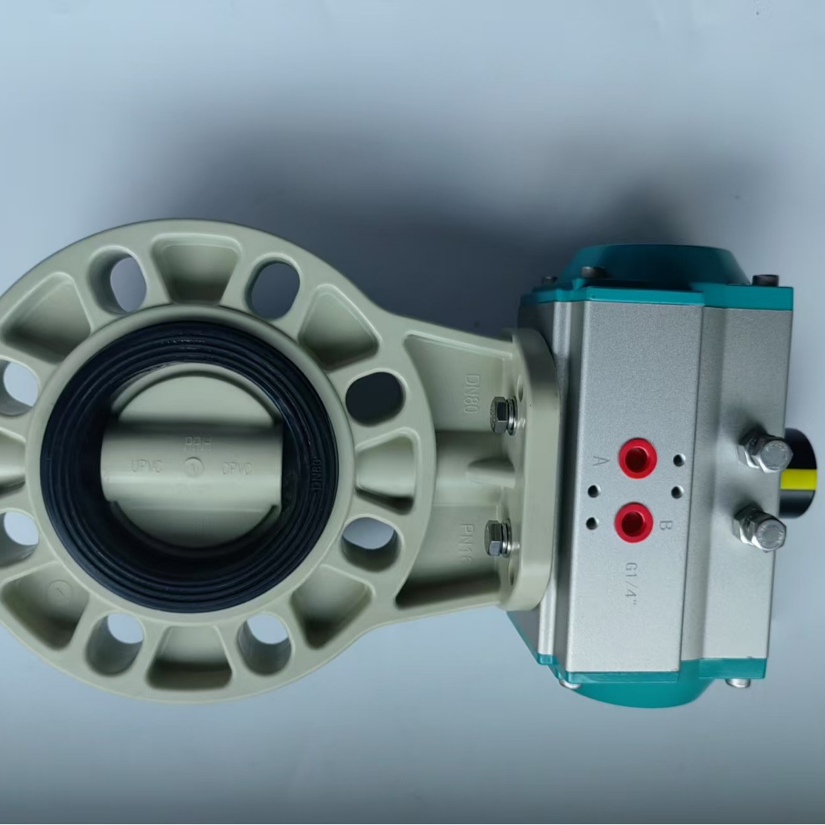 JJV brand pneumatic ball valve disc valve electric PPH UPVC chemical grade corrosion resistant JJV brand pneumatic ball valve