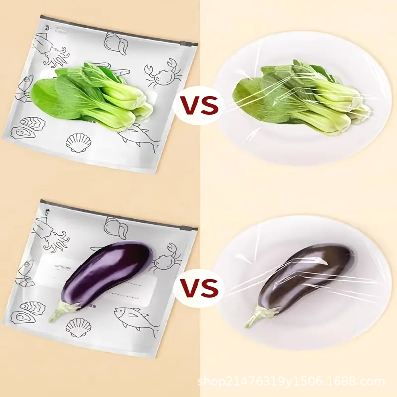 Aluminum Foil Antibacterial Fresh-Keeping Bag Refrigerator Freezer Refrigerated Pure Aluminum Sealed Bag Zipper Food-Grade Sealed Bag Repackaging Bag