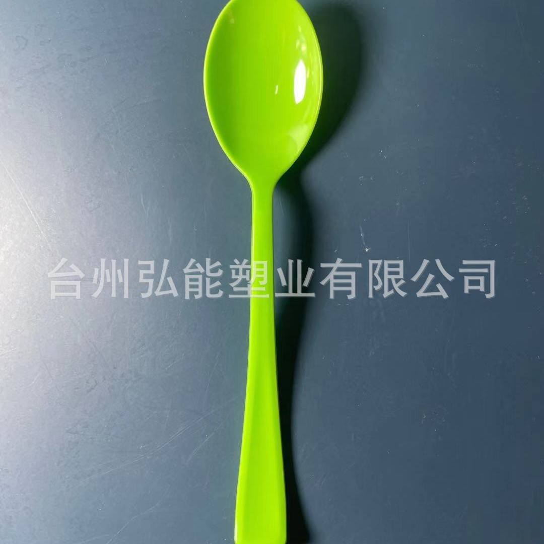 Food Grade Party Supplies PS Material Disposable Green Knife, Fork and Spoon (Light Edition) Amazon Cross-border E-commerce