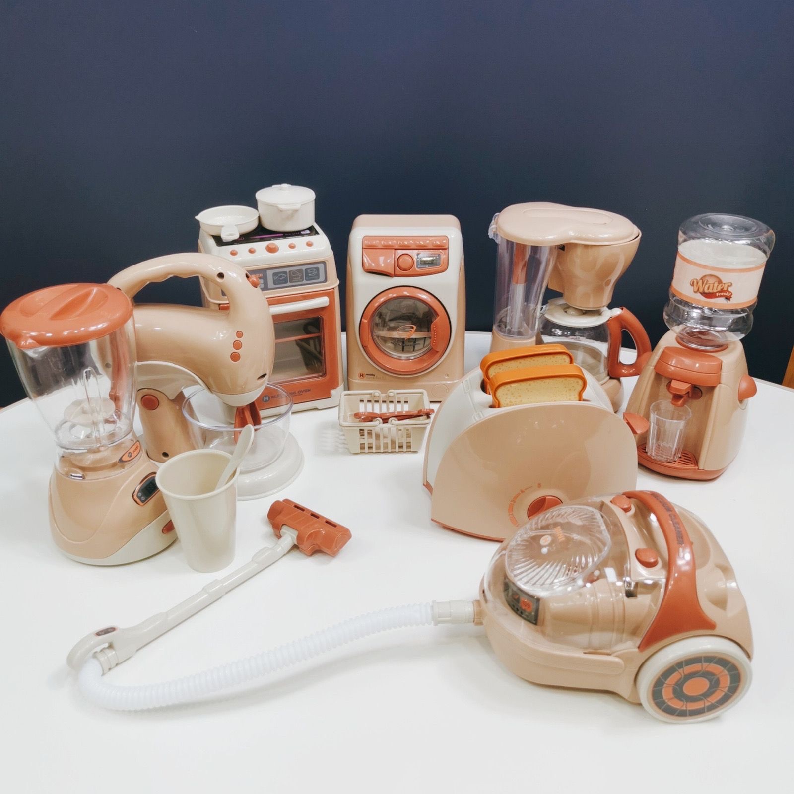 Игрушечный дом для детей с имитацией электрических световых и звуковых эффектов маленькие бытовые приборы стиральная машина хлебопечка соковыжималка игрушки кросс-бодер