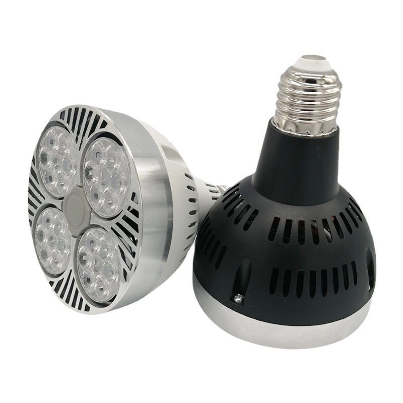 Led Spotlight Par30 Track Spotlight Bulb 110V Fully Wide Voltage 35W45W Light Source E27 Screw Flap Wick