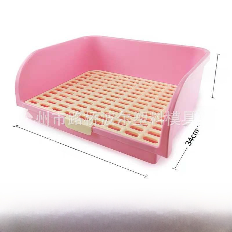 Rabbit Toilet Pet Golden Bear Toilet Anti-overturning Square Anti-spray Urine Large Rabbit Induced Potty Urine Basin