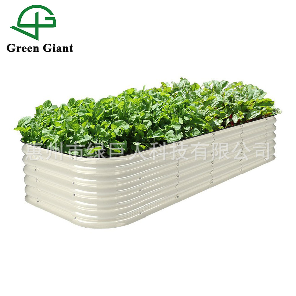 Металлическая садовая кровать высотой 17 дюймов, оцинкованный ящик для посадки, овощная рама, цветочный ящик оптом