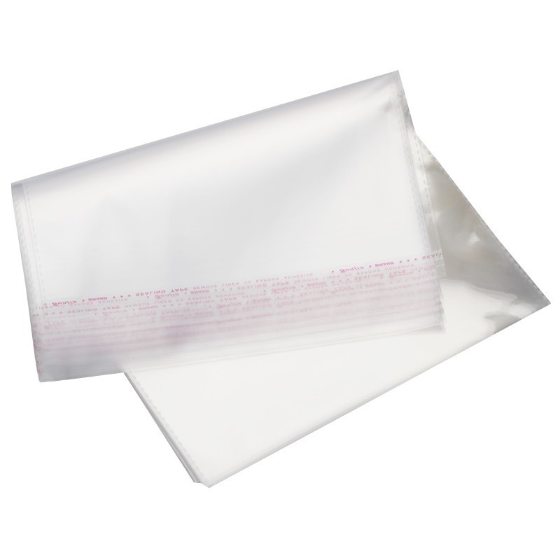 in stock Opp Bag Transparent Plastic Self-adhesive Jewelry regular Bag Clothing Clothes Packaging Printing Self-adhesive Bag