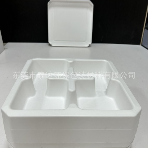Customized Simple and Environmentally Friendly White Dry and Wet Press Paper Tray Customized Pulp Molding Egg Tray Packaging Paper Plastic Packaging