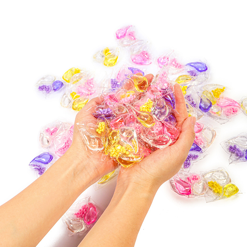 Long-Lasting Fragrance Lavender Laundry Beads Fragrance Beads 10g Three-Chamber Smooth Mite Removal Concentrated Laundry Detergent Laundry Beads