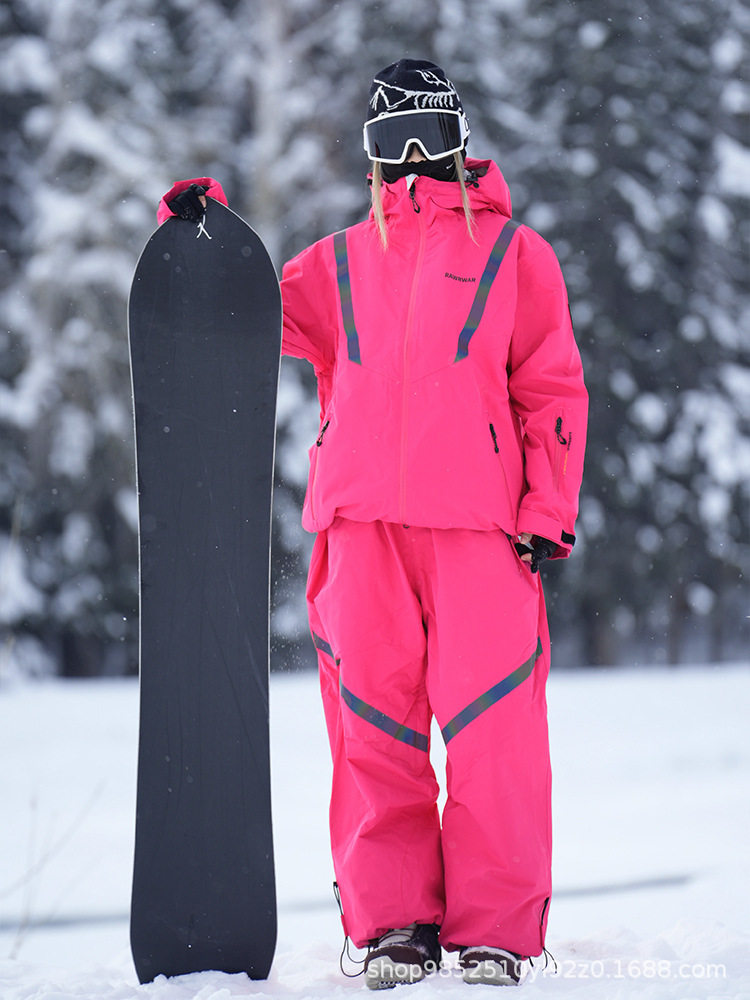 Ski Clothing for Men and Women, Winter Single and Double Board Windproof, Waterproof and Warm Outdoor Ski Clothing and Pants Set Wholesale