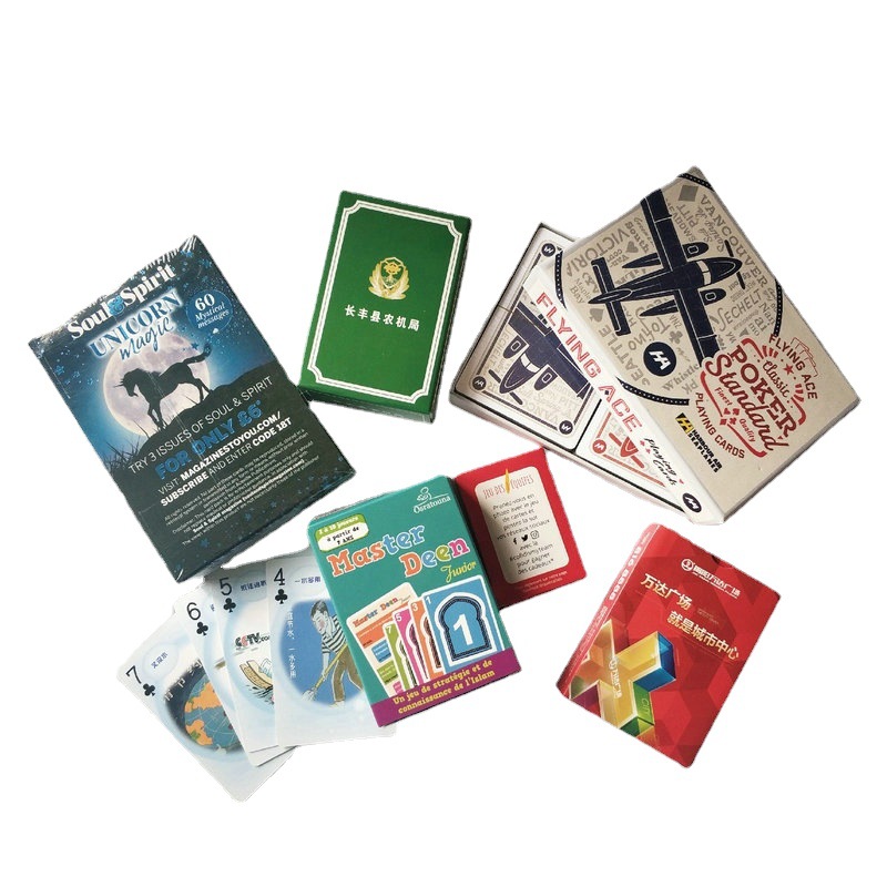 Poker wholesale logo advertising poker PVC playing cards tarot car promotional gift poker cards