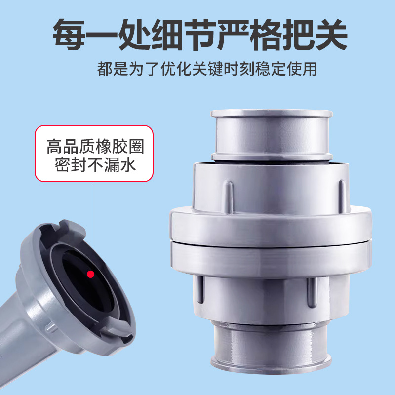 Fire joint 65 water pipe hose water bag fittings 2 inch 2.5 inch 3 quick interface clip type buckle fire hydrant 50