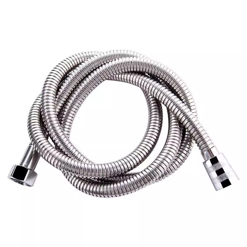 Stainless Steel Shower Hose, Shower Hose, Explosion-Proof Rain Shower Head, Water Pipe, Electroplated Metal Hose 1.5m