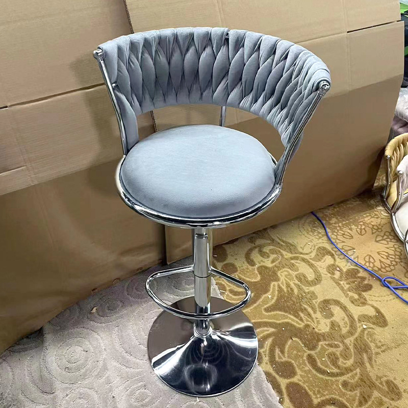 Manufacturer Customized Bar Chair Lifting and Rotating Bar Chair Home High Chair Front Desk Cashier Bar Chair Grooming Stool