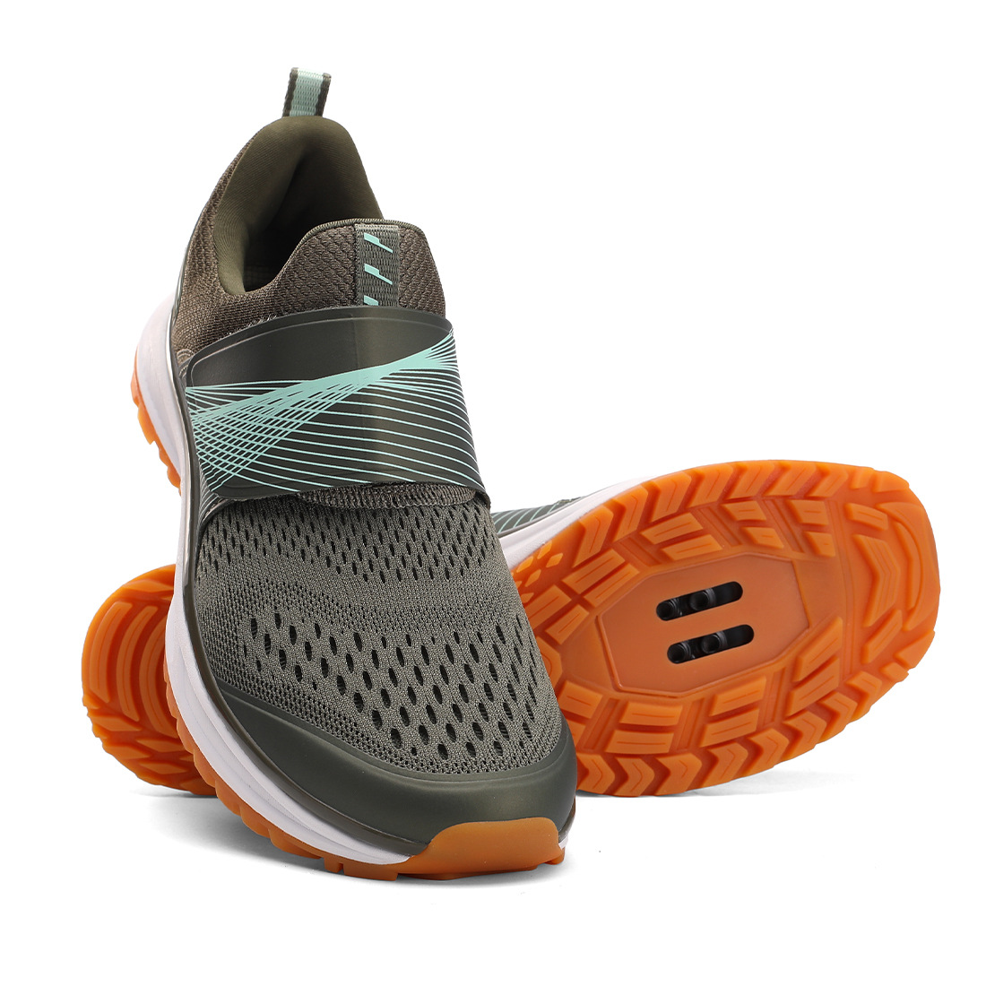 Cross-border manufacturers indoor cycling shoes hard-soled bicycle shoes rubber-soled cycling shoes mountain cycling shoes high-end comfort