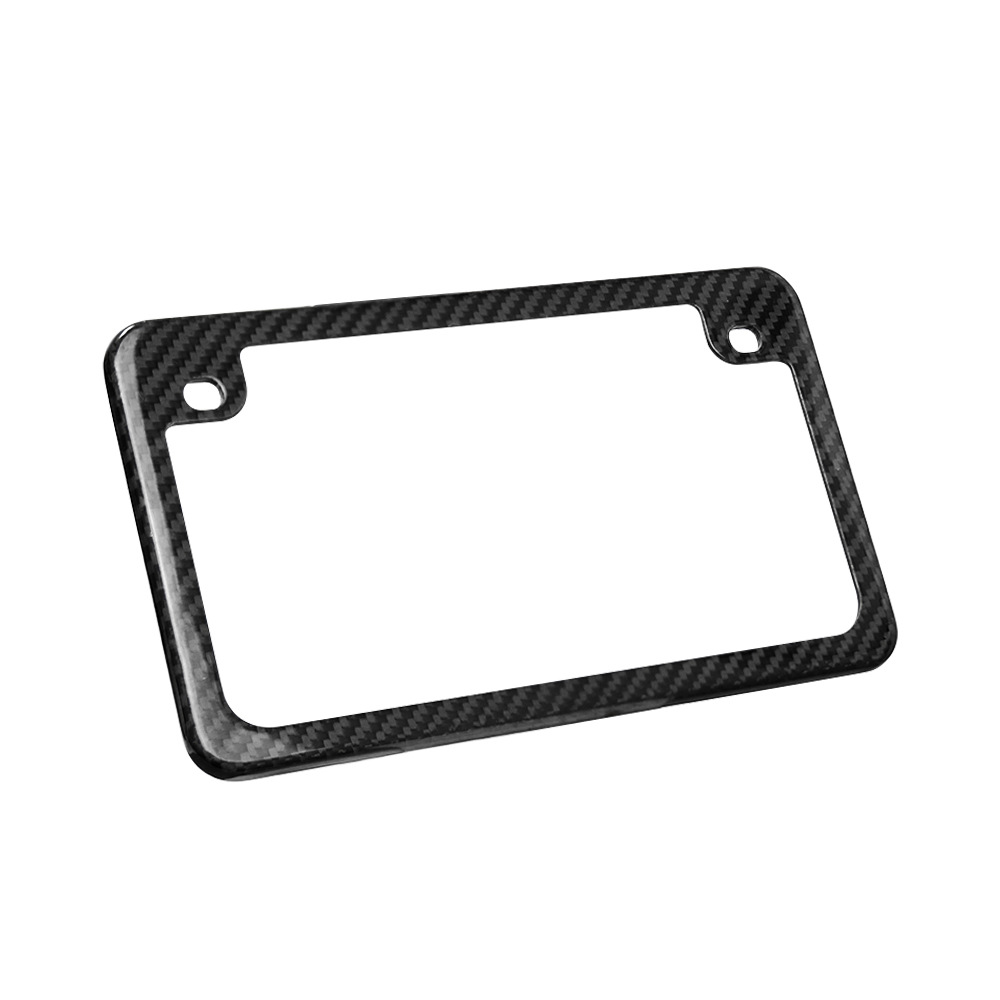 Suitable for Electric Motorcycle Carbon Fiber License Plate Frame, Carbon Fiber Scooter License Plate Frame, Rider Version
