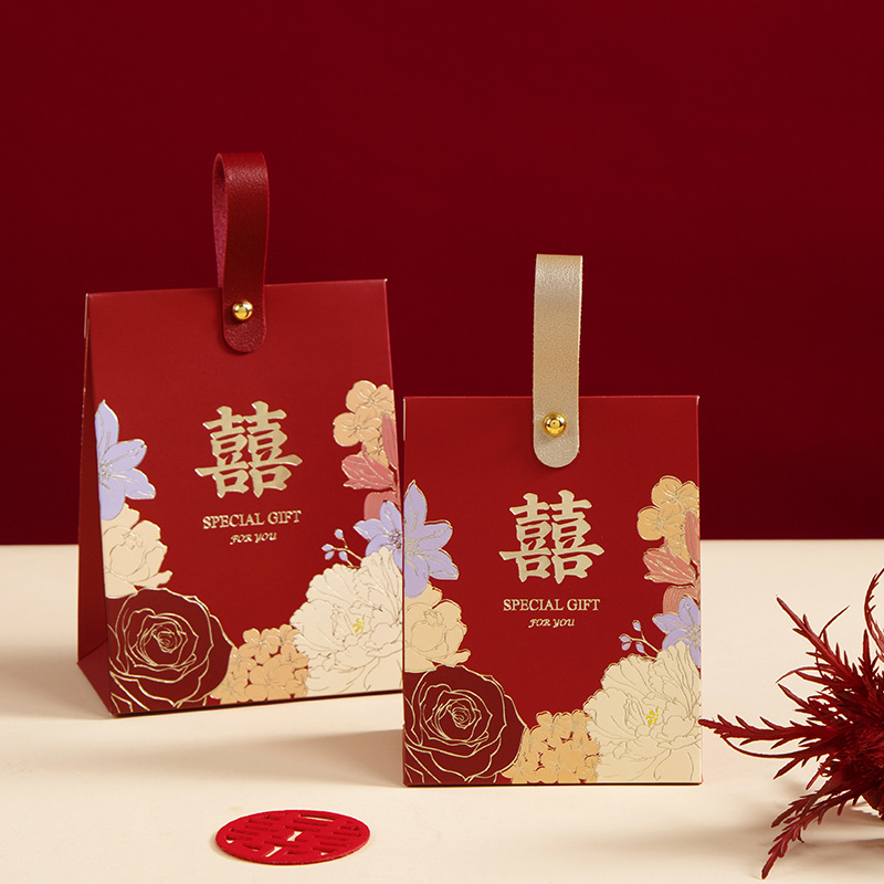 Wedding Candy Box 2025 New Satchel Wedding Candy Bag Engagement Candy Gift Box Wedding Candy Box Companion Gift Box Empty Box