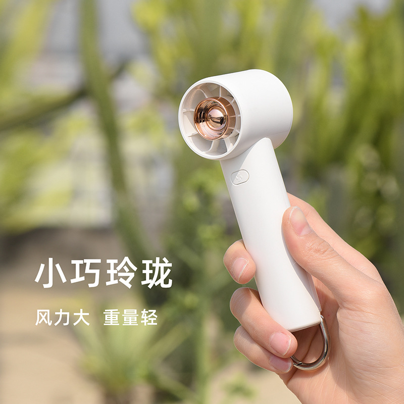 Summer new handheld turbo fan mini small usb portable carabiner outdoor brushless fan wholesale