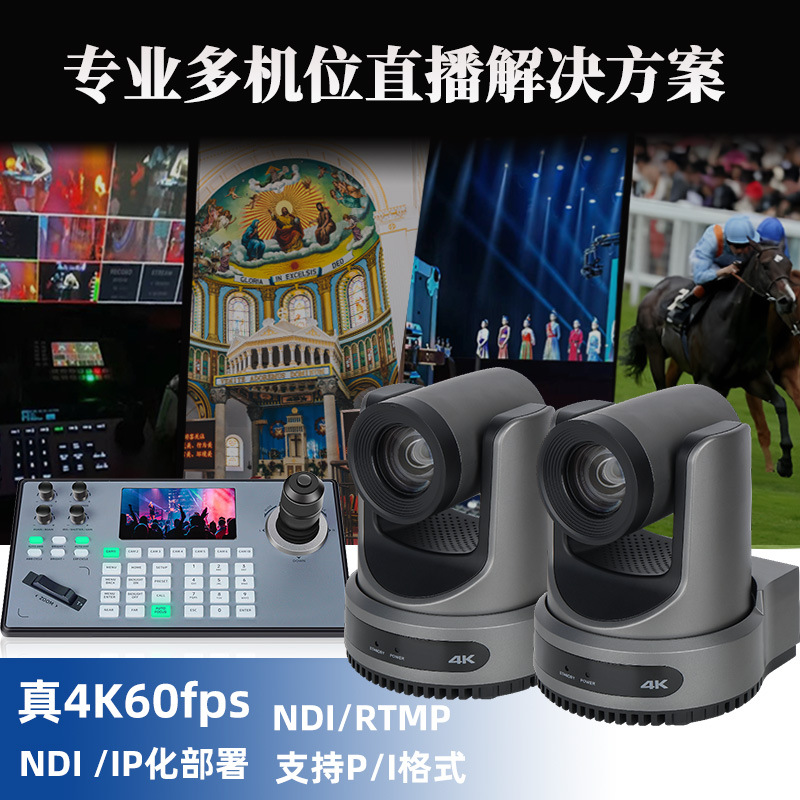 Ndi Ptz Camera 4K60, камера для прямой трансляции, Ai отслеживание человека, трансляция с церковной сцены, Obs/Vmix