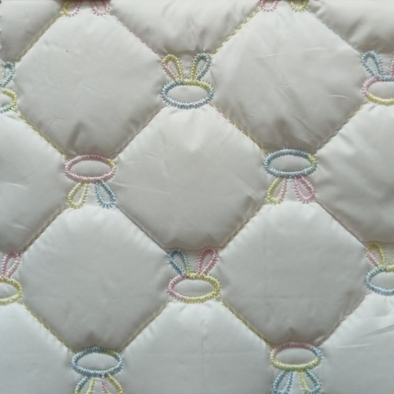 Вышитая ткань из полиэстера, стеганая, с окрашенной в пряжу веревкой, вышитая сумка в форме сердца, хлопковое пальто