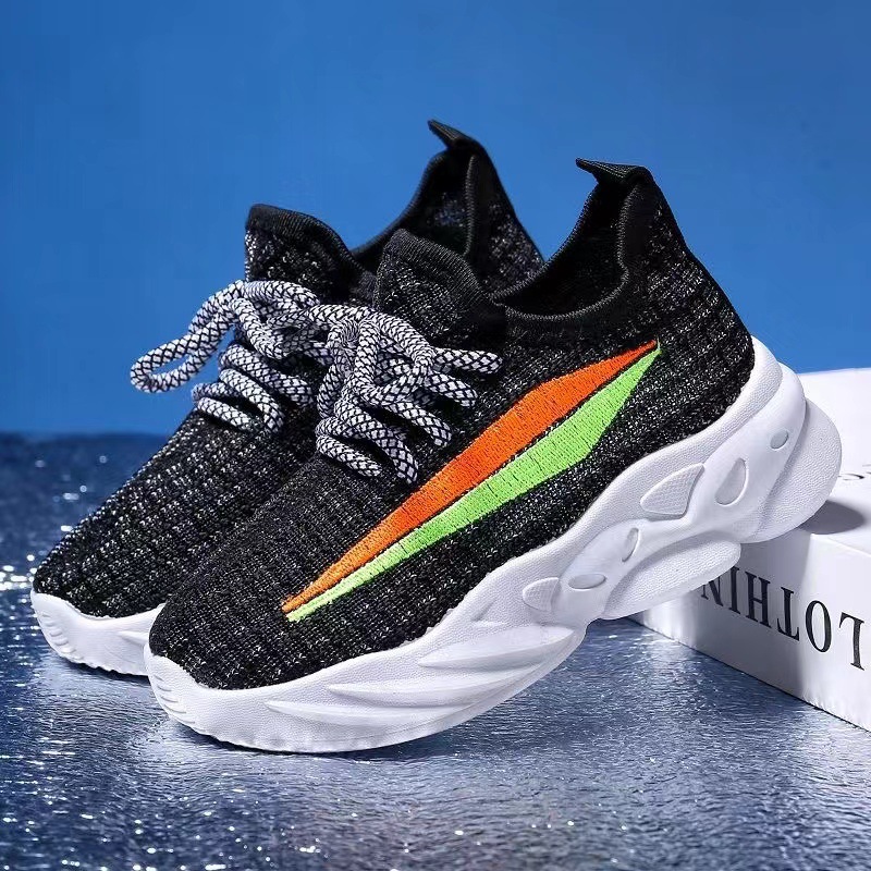 Spring and summer new children's fly woven sneakers boys and girls with octopus children's shoes kindergarten coconut shoes women