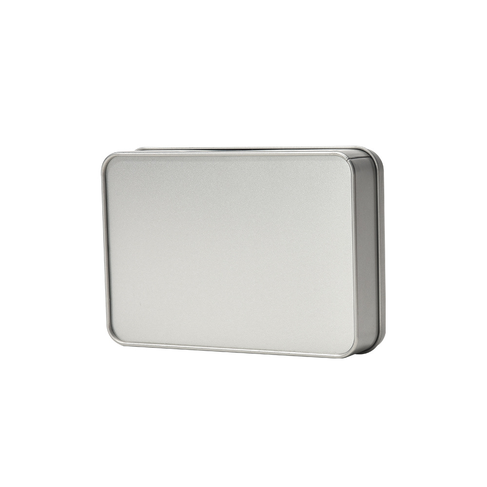 Rectangular Skylight Jewelry Accessories Nail Art Wearable Nail Scraping Board USB Flash Drive Small Metal Tinplate Box