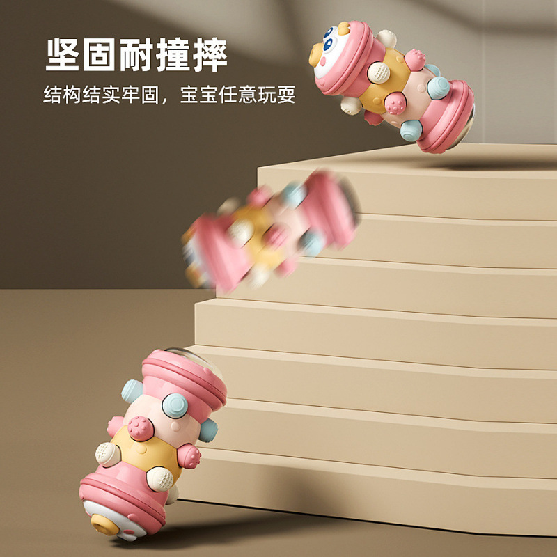 Cross-border Funny Roller Caterpillar Pressing Early Education Educational Exercise Finger Grasping Crawling Training Infant Toys