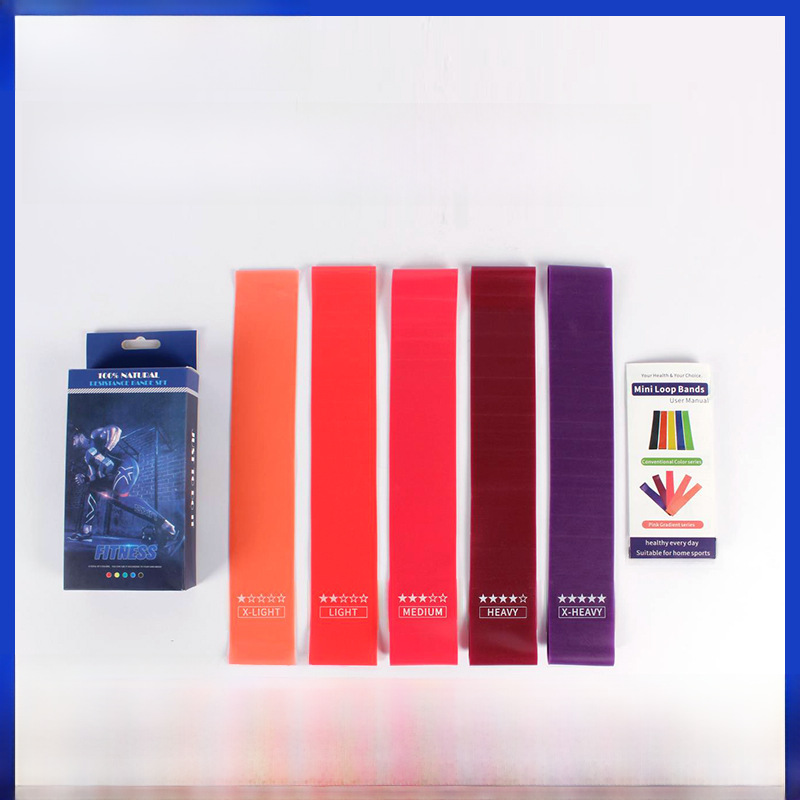 Pink and Purple Gradient Yoga Resistance Band, Yoga Stretch Band, Resistance Band, Hip Lift Band, Elastic Band, Resistance Circle