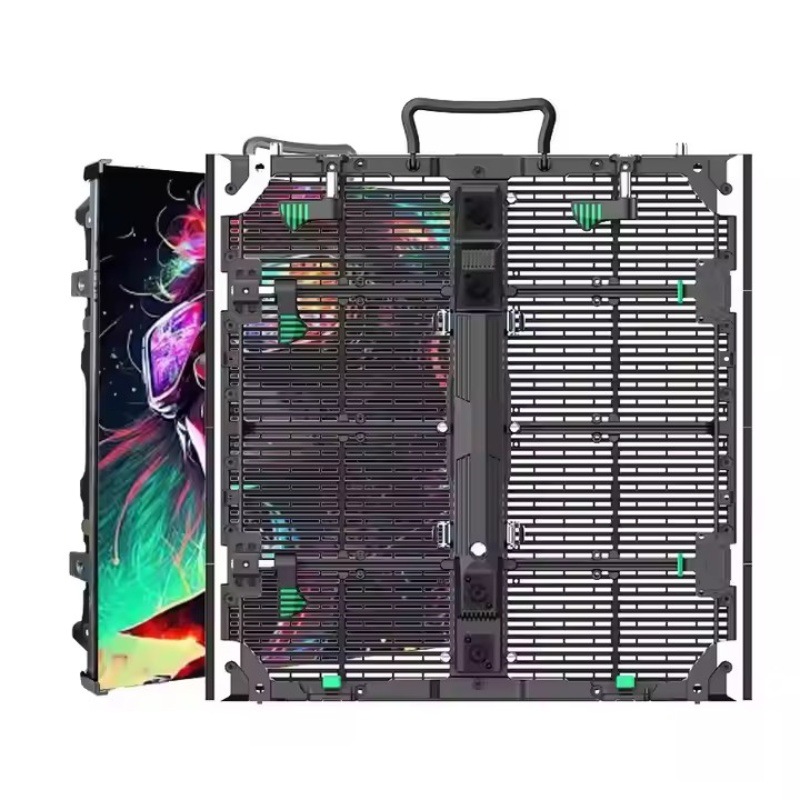 Full color HD transparent rental screen outdoor stage led display waterproof outdoor promotional signs advertising screen