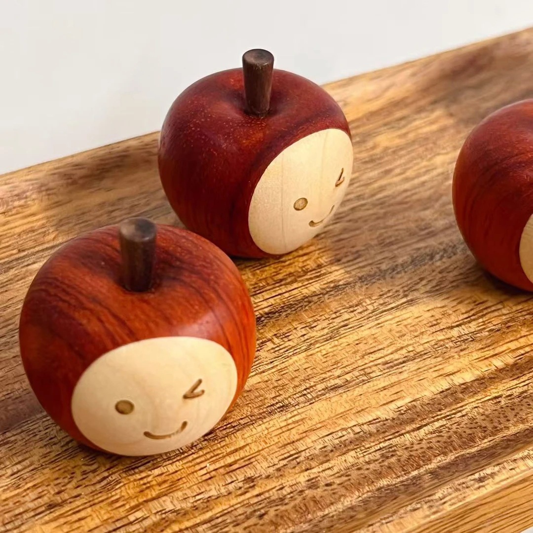 Wholesale Ping An Happy Desktop Decorative Ornaments Solid Rosewood Carved Car Tea Table Living Room Happiness Small