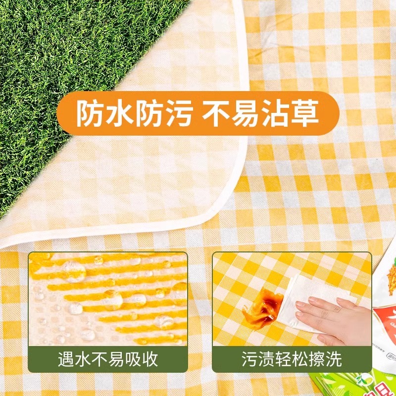 picnic mat moisture-proof mat thickened outdoor picnic camping beach tent mat spring outing cushion waterproof lawn mat