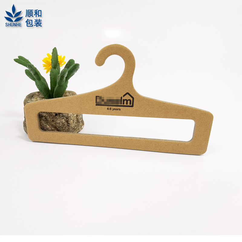 Paper Hanger Customized Blanket Disposable Clothing Biodegradable Thickeneded Kraft Paper Hanger Printed Fsc Certificate