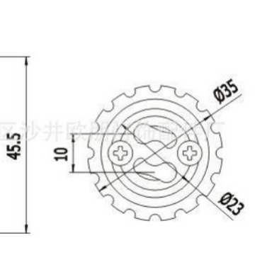 Environmentally Friendly Ceramic Gu10 Lamp Holder Gu10 to Gu10 Conversion Lamp Holder