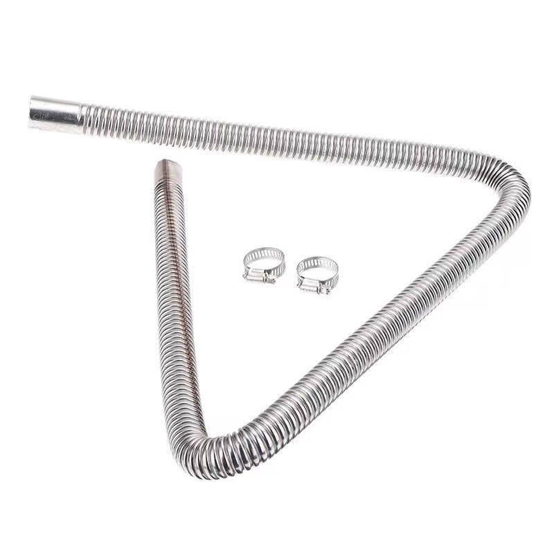 Parking heater exhaust pipe stainless steel spiral corrugated exhaust pipe car air heater exhaust pipe
