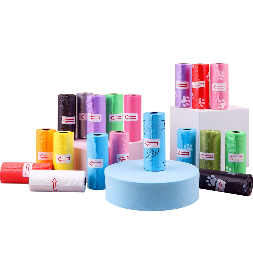 Degradable pet garbage bag dog stool bag excrement bag portable dog excrement bag toilet pickup factory wholesale