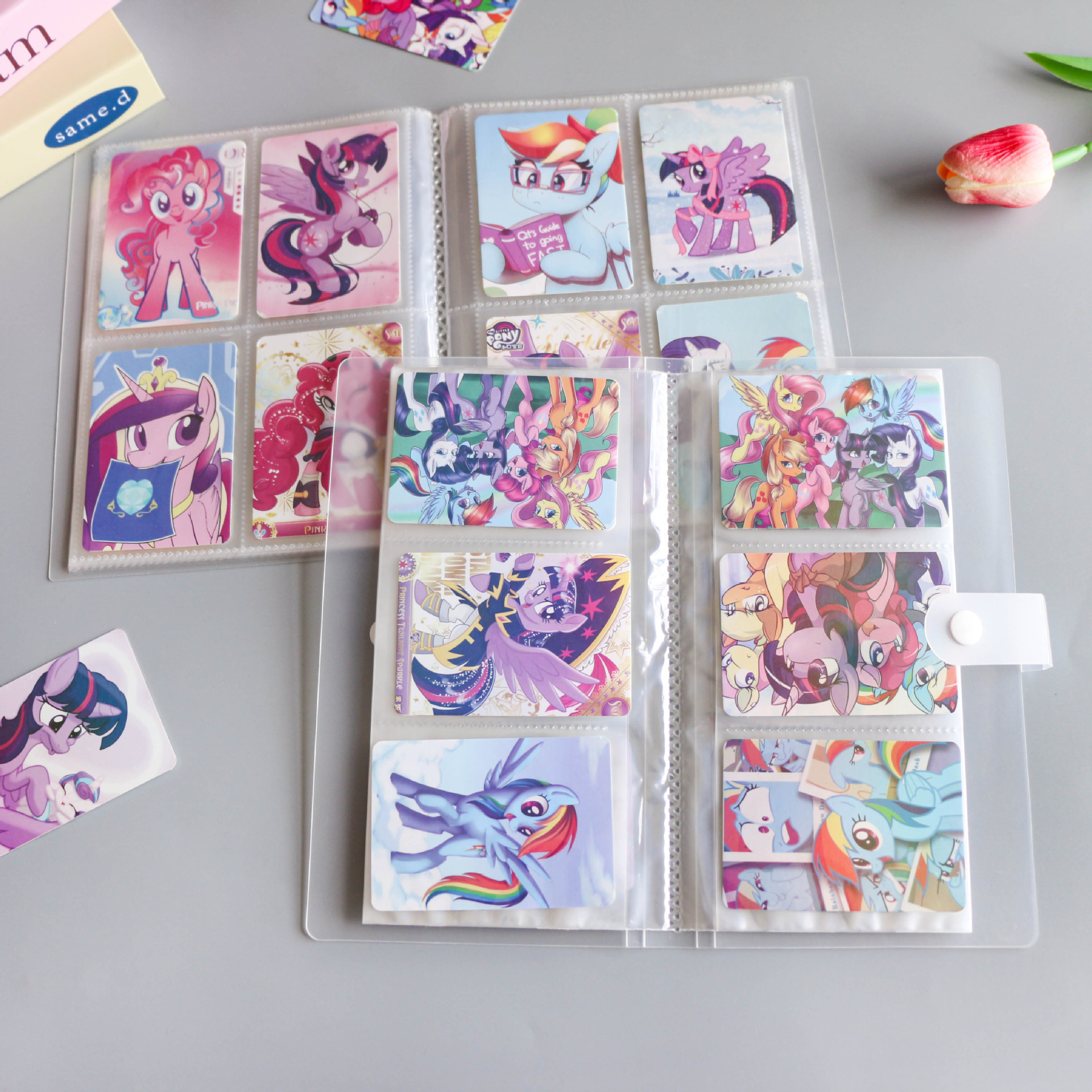 in stock 3 "6" Transparent Frosted Storage Book Pony Polaroid Card Book Postcard Polaroid Star Chasing Card Storage