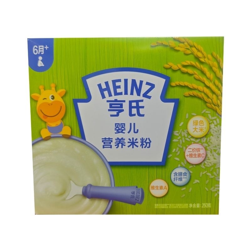 Рисовая мука Heinz для младенцев, питательная рисовая мука, кальций, железо, цинк, оригинальная добавка для младенцев, рисовая каша 400г