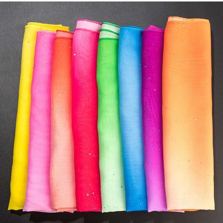 Dance scarf gauze dance handkerchief performance Square props square scarf Jiaozhou Yangko grading scarf