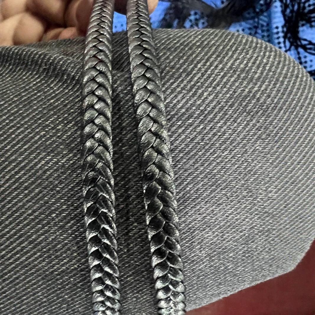 8×5mm Colorful Braided Genuine Leather Bracelet Accessories Round Leather Rope Necklace Bracelet Jewelry Making Accessories