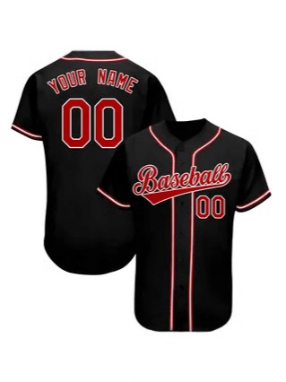 Cross Border Fashion Heat Transfer Printing Men's Baseball Suit 3D Printed Letter Jersey Round Neck Button Cardigan Baseball Suit