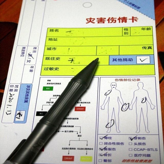 Injury Identification Card, Injury Classification Card, Injury Ticket, Injury Card, Injury Card