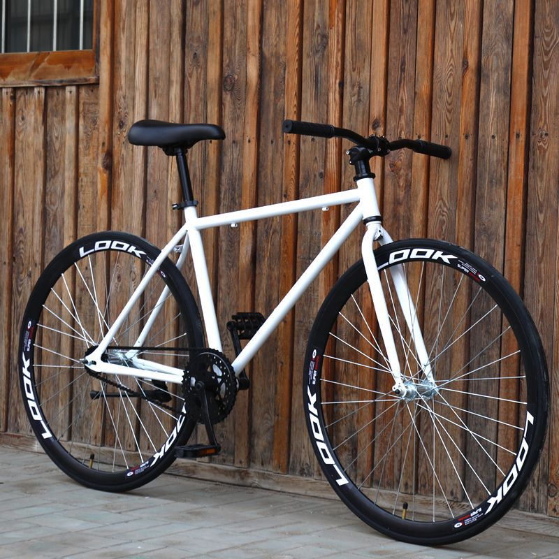 Fixed Gear Bicycle for Adults, Reverse Brake, Reverse Riding, Fixed Gear Bicycle for Female Students, Male Model, Solid Tire Bicycle Factory