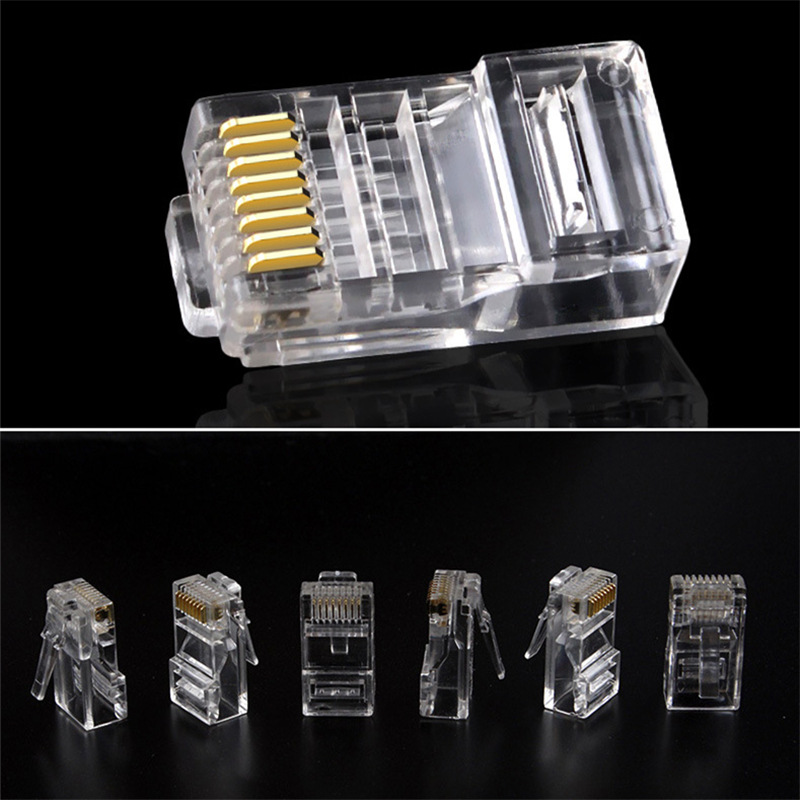 Yongwei Super Class 5 Class 6 Unshielded Crystal Head RJ45/8P8C Network CAT5e/6 Computer Network Connector