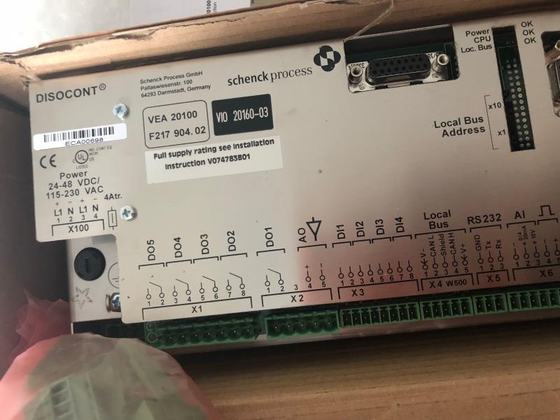 German Schenck 	 Veg20650/Vmc206500 	 V082004B04 	 Controller