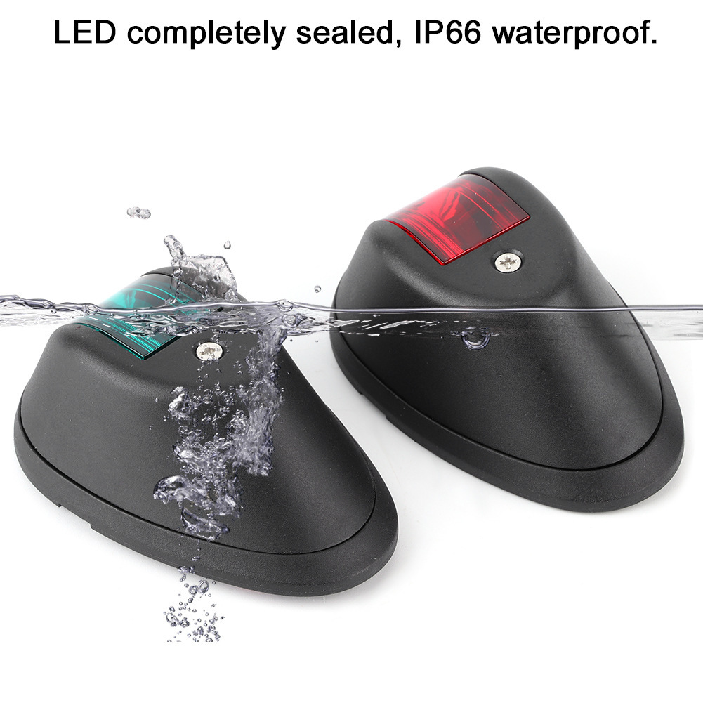 Marine Navigation Signal Light, Yacht Port and Starboard Lights, Led Energy-Saving Waterproof Navigation Lights, Small Yacht Marine Accessories