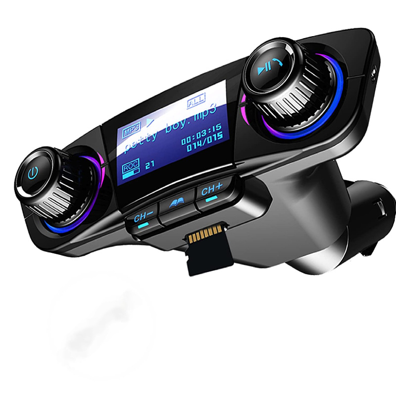 BT06 новая модель автомобильного MP3 Bluetooth гарнитуры автомобильный Bluetooth FM передатчик 2.1A быстрое зарядное устройство поддержка
