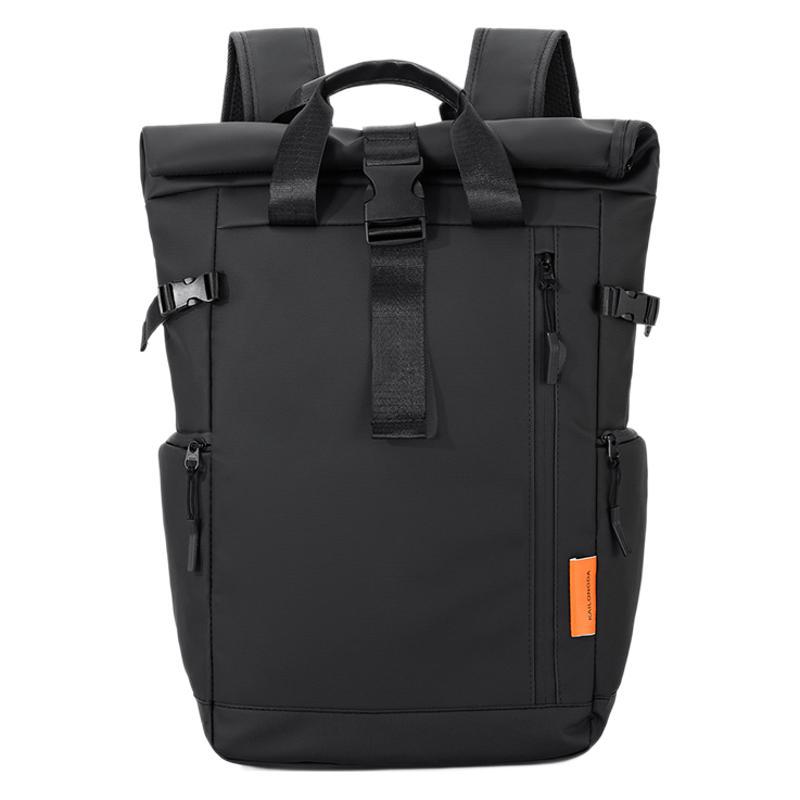 Cross-border Trendy Curled Backpack Men's and Women's Large Capacity School Bag Outdoor Travel Backpack Commuter Laptop Bag