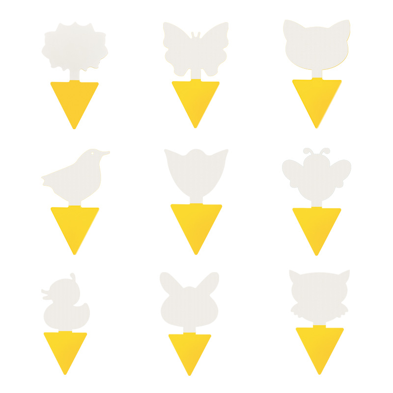 Foreign Trade Sticky Insect Board Sticky Insect Board Paper Insect Trap Butterfly Special-Shaped Double-Sided Yellow Insect Trap