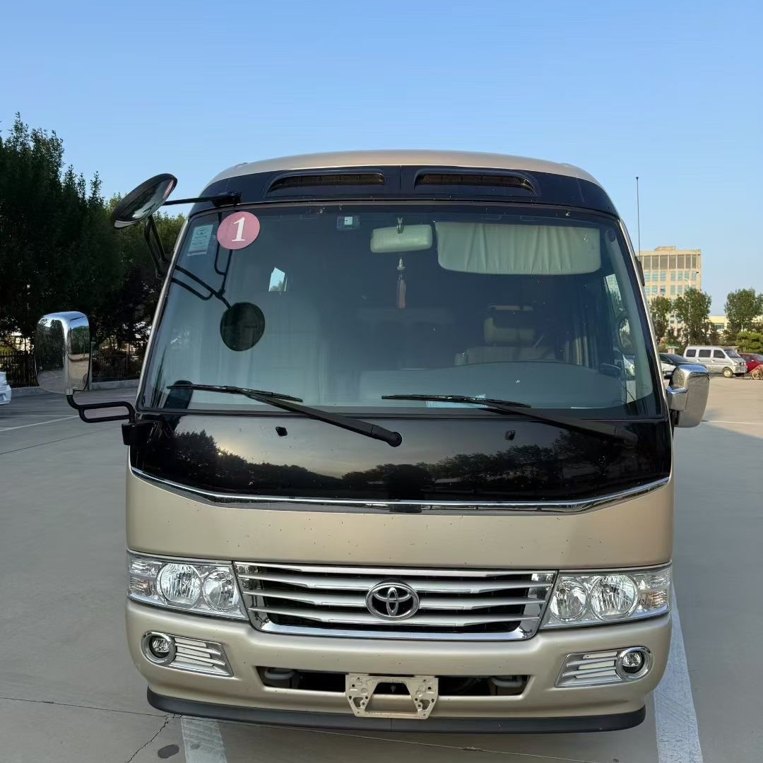 Trade Export Toyota Coaster Luxury Minibus Passenger Car Gasoline Diesel Emission Minibus Passenger Car